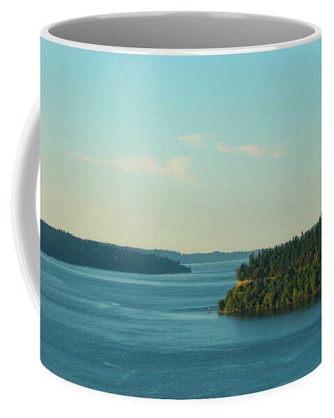  Coffee Mug featuring the photograph Tacoma Narrows and Commencement Bay II by E Faithe Lester