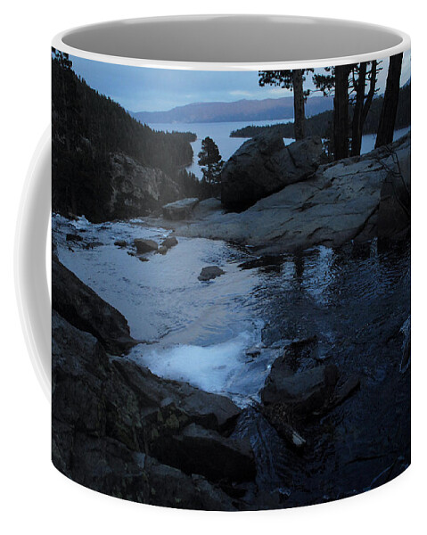 Lake Tahoe Coffee Mug featuring the photograph Tahoe Twilight by Donna Blackhall