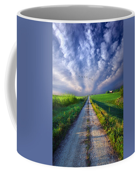 Dirt Coffee Mug featuring the photograph Take a Right at the Barn by Phil Koch