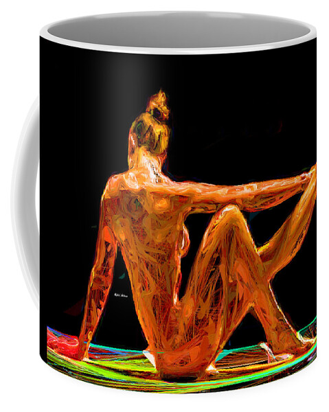 Rafael Salazar Coffee Mug featuring the digital art Taking care of number one by Rafael Salazar