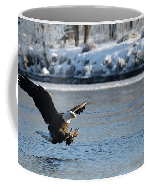 Eagle Coffee Mug featuring the photograph Talons Out by Brook Burling