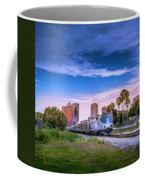 Amtrak Coffee Mug featuring the photograph Tampa Departure by Marvin Spates