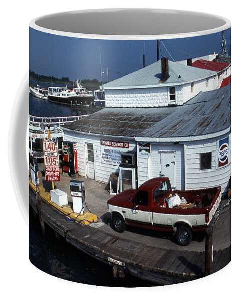 Scenic Tours Coffee Mug featuring the photograph Tangier Seafood by Skip Willits