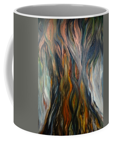 Tree Coffee Mug featuring the painting Taotaomo'na Tree by Michelle Pier