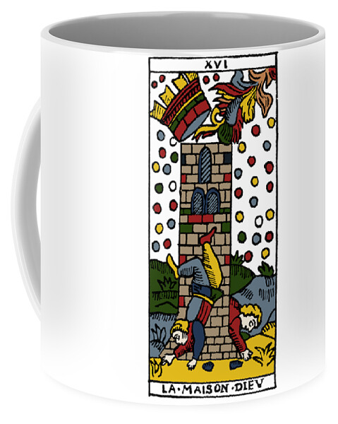 16th Century Coffee Mug featuring the photograph Tarot Card Poorhouse by Granger