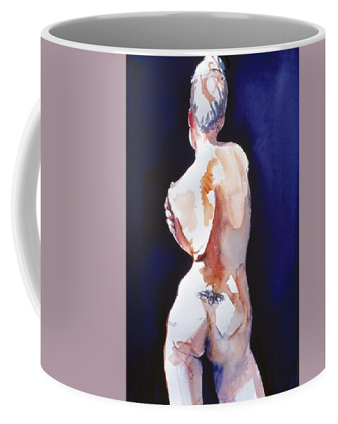 Full Body Coffee Mug featuring the painting Tattoo by Barbara Pease
