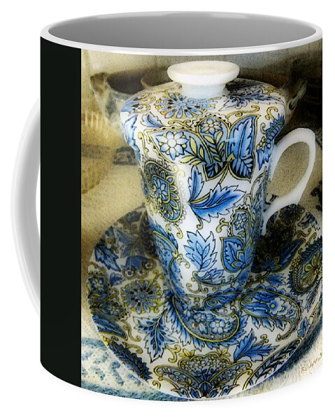 Asian Coffee Mug featuring the digital art Tea Is Served by RC DeWinter