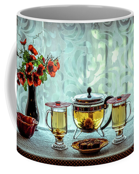 Tea Coffee Mug featuring the photograph Tea Time by Lilia S