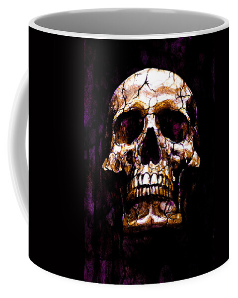 Skull Coffee Mug featuring the painting Tears Dry On Their Own 3 by Laur Iduc