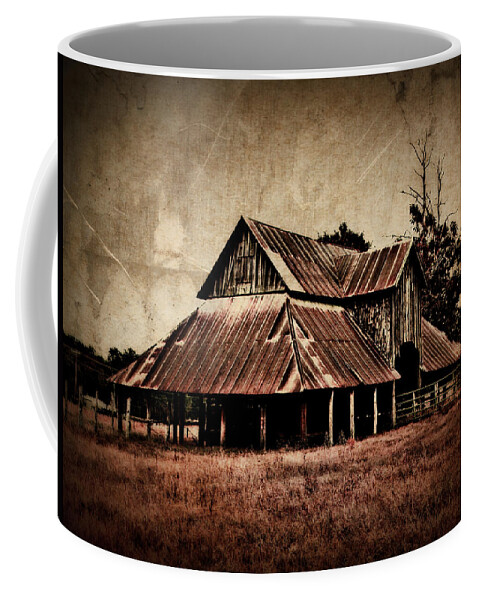 Barn Coffee Mug featuring the photograph Teaselville Texas Barns by Julie Hamilton