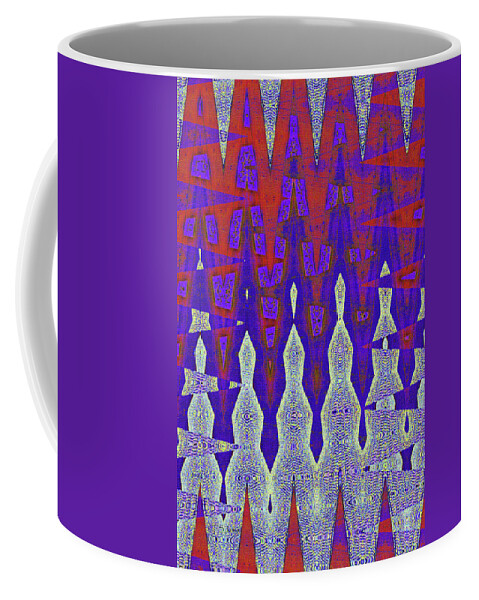 Tempe Center For The Arts Building Coffee Mug featuring the digital art Tempe Center For The Arts Building Abstract by Tom Janca