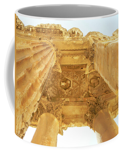 Marwan Khoury Coffee Mug featuring the photograph Temple of Bacchus by Marwan George Khoury