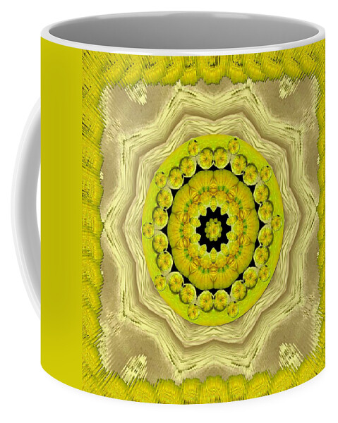 Temple Coffee Mug featuring the mixed media Temple of magic wisdom by Pepita Selles