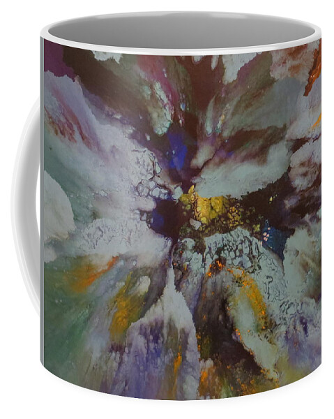 Abstract Coffee Mug featuring the painting Tenacity by Soraya Silvestri