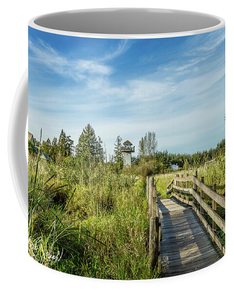 Tennant Lake Coffee Mug featuring the photograph Tennant Lake Tower by Mark Joseph