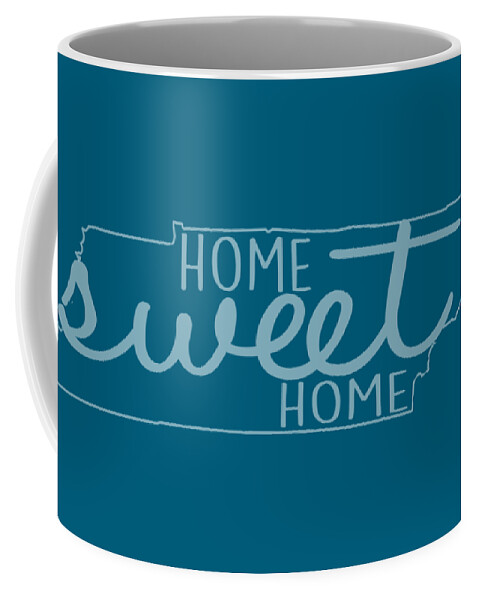 Tennessee Coffee Mug featuring the digital art Tennessee Home Sweet Home by Heather Applegate