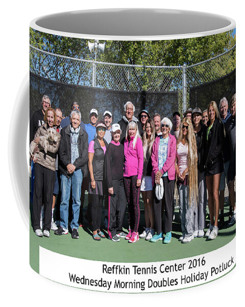  Coffee Mug featuring the photograph Tennis Potluck Group shot by Dan McManus