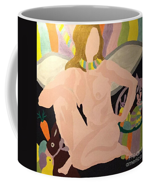 Easter Coffee Mug featuring the painting Tenth Easter by Erika Jean Chamberlin