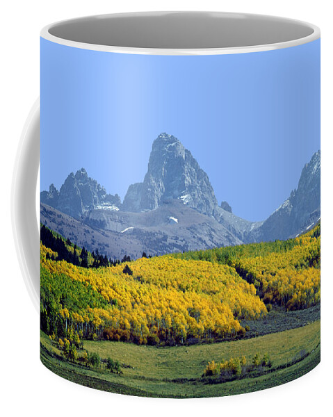 Driggs Coffee Mug featuring the photograph 107604-E-Tetons from the Back H by Ed Cooper Photography