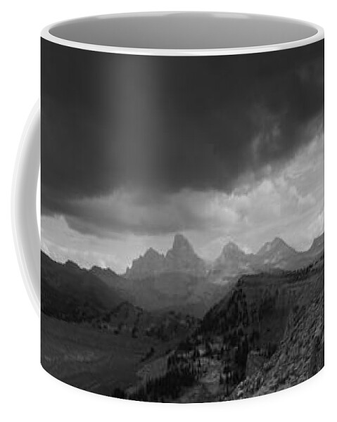 Tetons From The Summit Of Fred's Mountain Coffee Mug featuring the photograph Tetons from the Summit of Fred's Mountain by Raymond Salani III