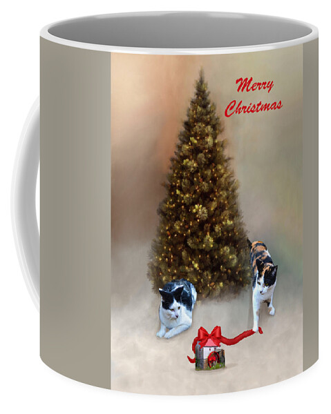 Kittens Coffee Mug featuring the photograph Thank You For Giving Us A Home Old Mill of Guilford by Sandi OReilly