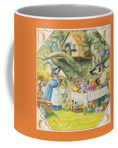 Thanksgiving Coffee Mug featuring the painting Thanksgiving by Lynn Bywaters