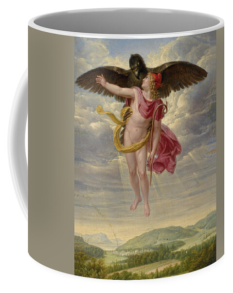 Sigmund Ferdinand Von Perger Coffee Mug featuring the painting The Abduction of Ganymede by Sigmund Ferdinand von Perger