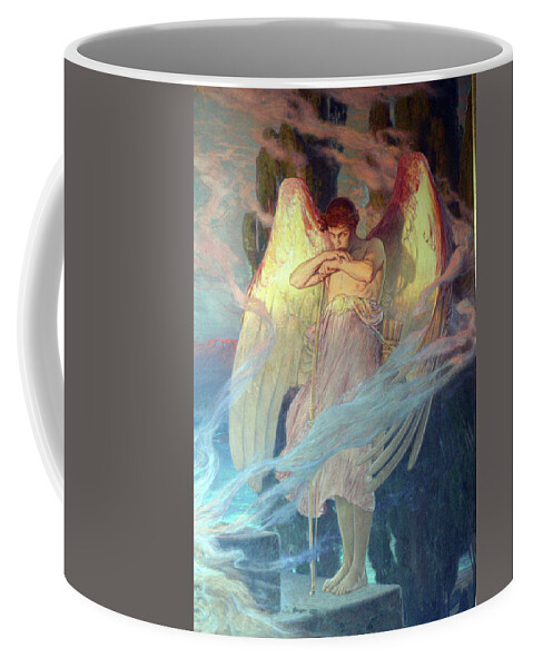 Julius Kronberg Coffee Mug featuring the painting The Angel by Julius Kronberg