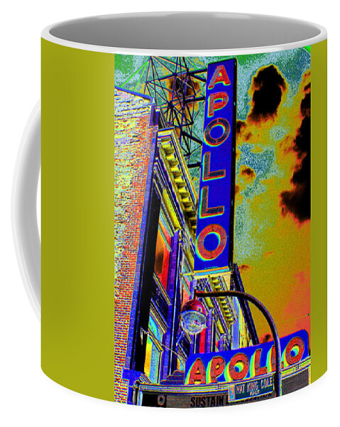 Harlem Coffee Mug featuring the photograph The Apollo by Steven Huszar