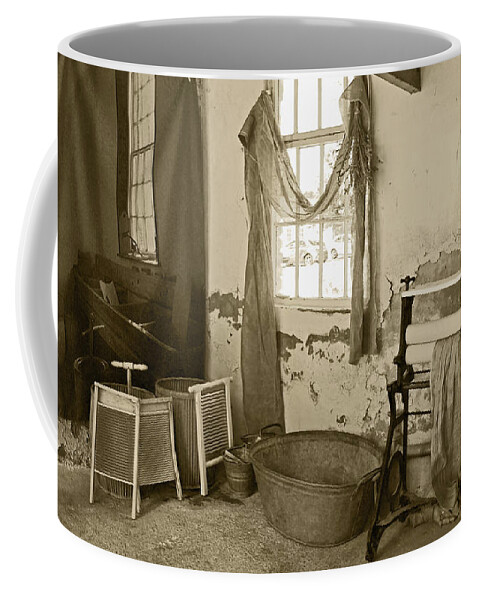 Welfare Coffee Mug featuring the photograph The Art of Welfare. Wash-house. by Elena Perelman