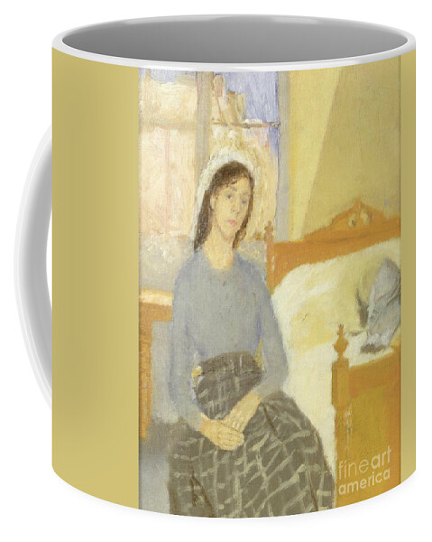  Coffee Mug featuring the painting The Artist in her Room in Paris by Gwen John