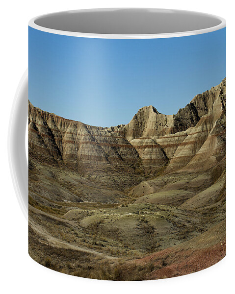 Beautiful Coffee Mug featuring the photograph The Bad Lands by Suanne Forster