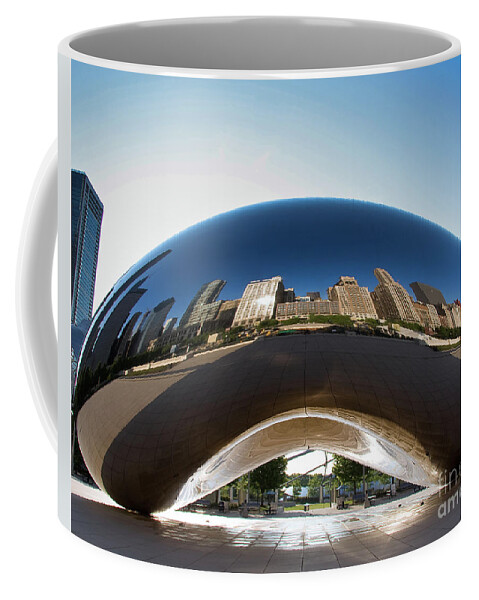 Art Coffee Mug featuring the photograph The Bean's Early Morning Reflections by David Levin