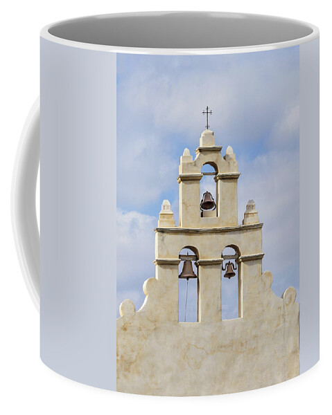 Bell Coffee Mug featuring the photograph The Bells of San Juan by Mary Jo Allen