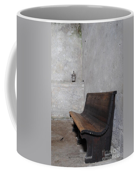 Castillo Coffee Mug featuring the photograph The Bench by Jost Houk