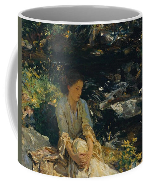 John Singer Sargent 1856�1925  The Black Brook Coffee Mug featuring the painting The Black Brook by John Singer Sargent