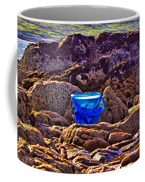 Fine Art Photography Coffee Mug featuring the photograph The Blue Bucket by Patricia Griffin Brett