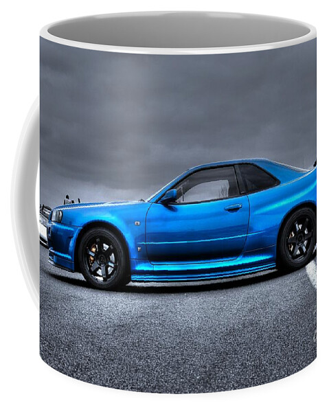 Nissan Coffee Mug featuring the photograph The Blue Ghost by Vicki Spindler