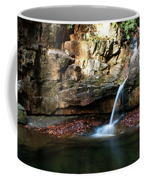 Waterfall Coffee Mug featuring the photograph The Blue Hole in November #2 by Jeff Severson