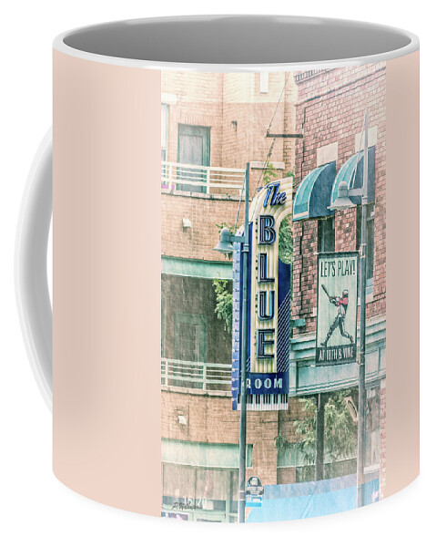 Kansas City Coffee Mug featuring the photograph The Blue Room by Pamela Williams