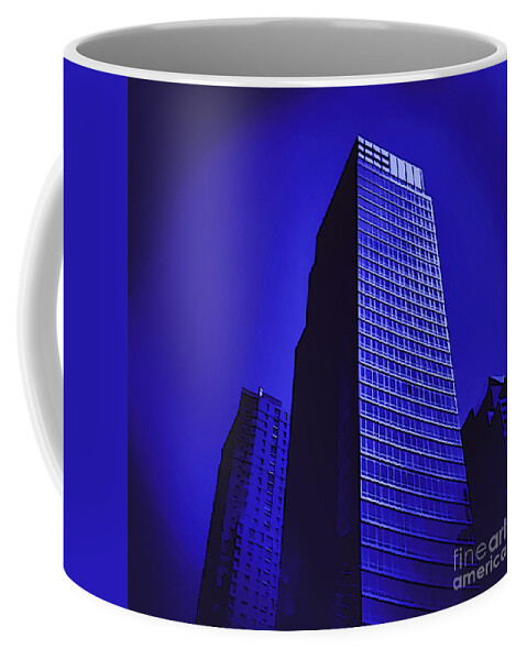 Buildings Coffee Mug featuring the photograph The Blue Tower by Onedayoneimage Photography