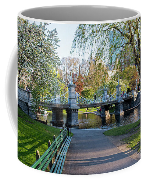 Boston Coffee Mug featuring the photograph The Boston Public Garden in the Spring Boston MA by Toby McGuire
