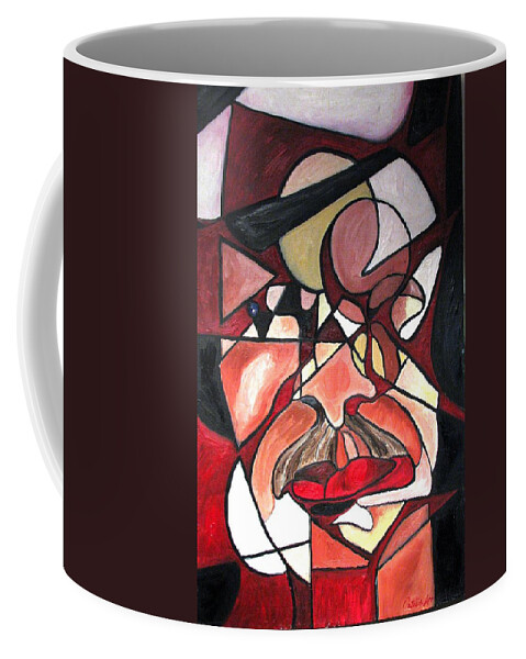 Abstract Coffee Mug featuring the painting The Brain Surgeon by Patricia Arroyo