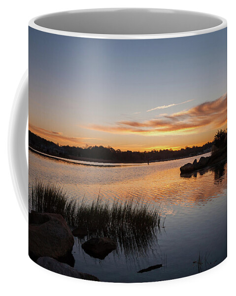 Pawcatuck River Coffee Mug featuring the photograph The Brink - Pawcatuck River Sunrise by Kirkodd Photography Of New England