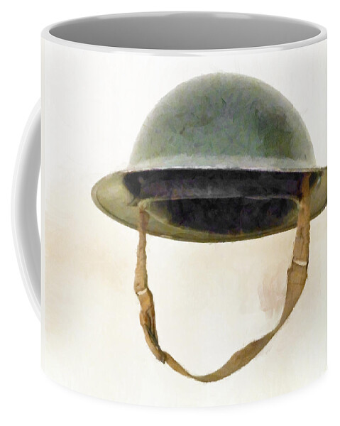 Brodie Coffee Mug featuring the photograph The British Brodie Helmet by Steve Taylor