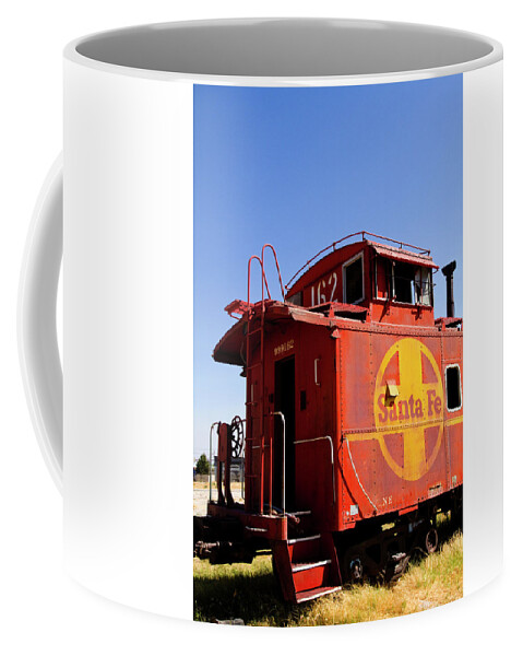 Train Coffee Mug featuring the photograph The Caboose by Mark Miller
