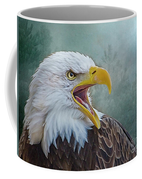 Bald Eagle Coffee Mug featuring the photograph The Call of the Eagle by Brian Tarr
