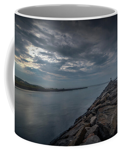 Shinnicock Canal Coffee Mug featuring the photograph The Calm Before The Storm by Steve Gravano