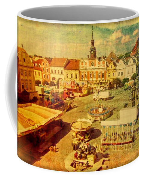 Carnival At Chrudim Coffee Mug featuring the photograph The Carnival at Chrudim by Susan Maxwell Schmidt