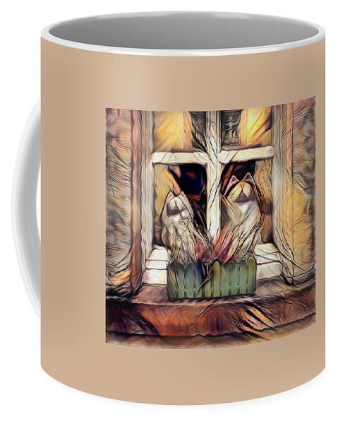 Cats Coffee Mug featuring the photograph The Cats of Wierthiem, Germany by Jim Pavelle